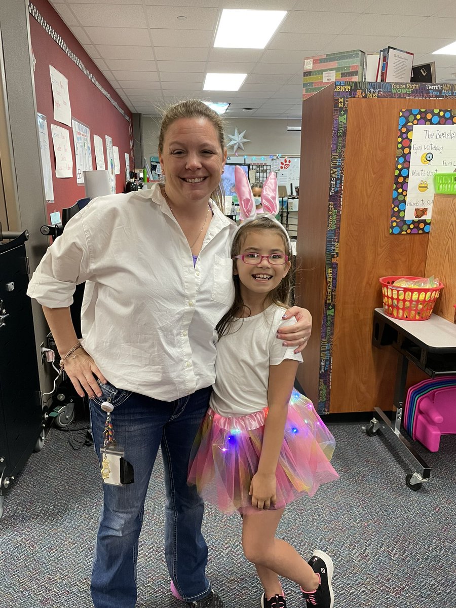 percysclass's tweet photo. I love the dressing like me involves a tutu and bunny ears!  @BlackBearkats #heartofabearkat #bearkatbest #TeacherAppreciationWeek https://t.co/voe5S4jsap