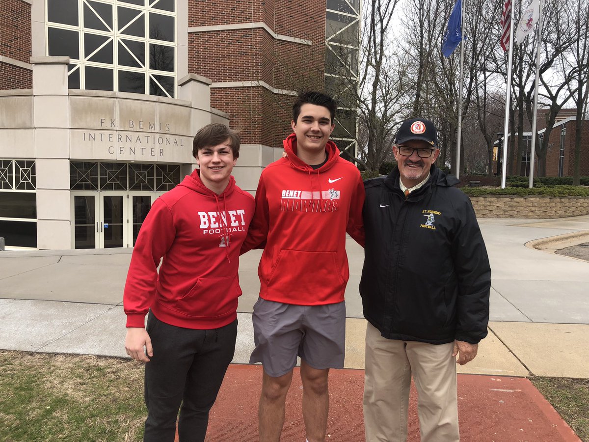 DenticeAidan's tweet photo. Thank you Saint Norbert’s for a great junior day. Had a great visit. @CoachDanMcCarty
@d_coop1
@CoachUtesch
@donmaslinski
@c_rylatt https://t.co/v5FeUKbhgc