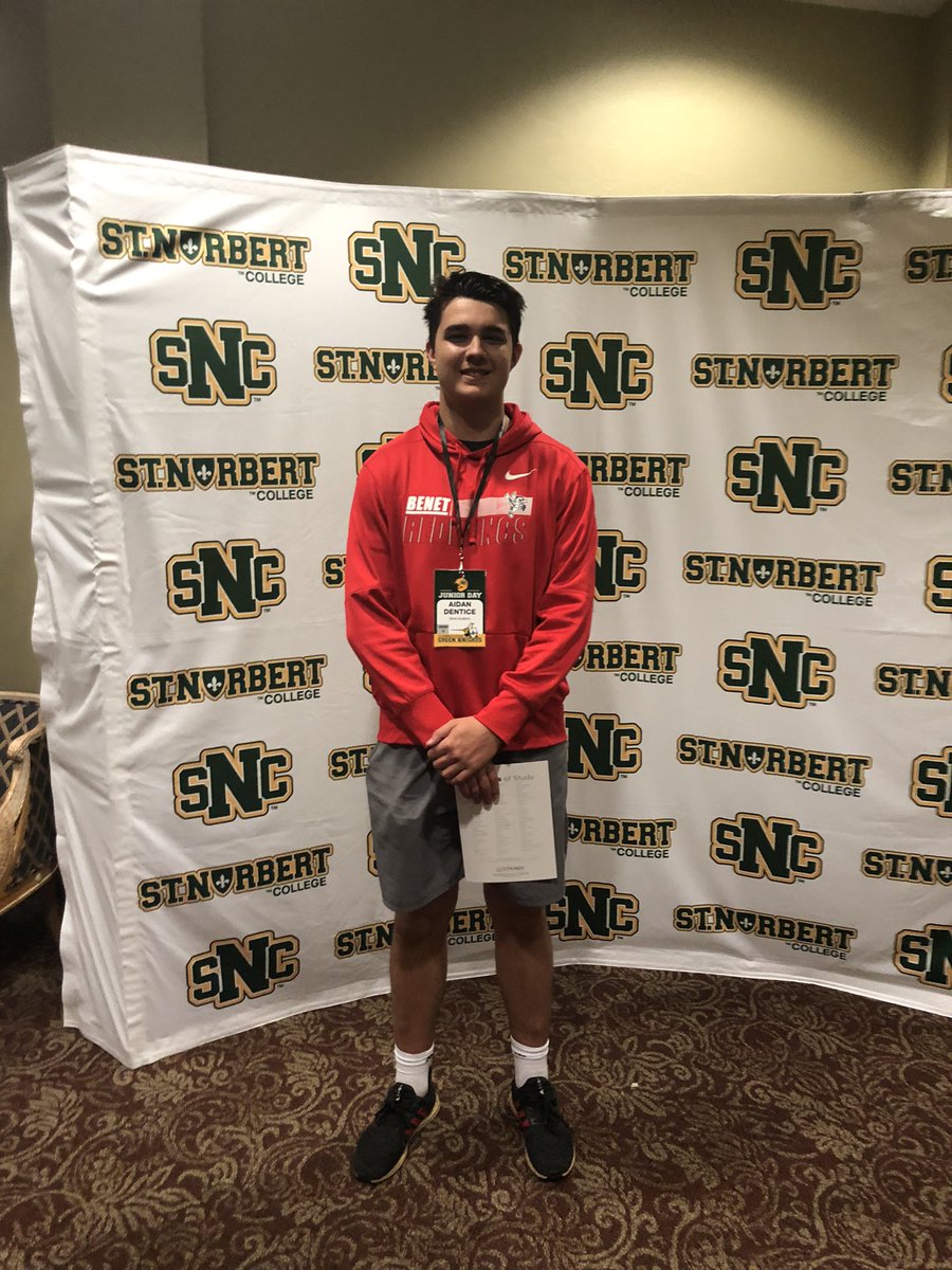 Thank you Saint Norbert’s for a great junior day. Had a great visit. <a href="/CoachDanMcCarty/">Coach McCarty</a>
<a href="/d_coop1/">Dennis Cooper</a>
<a href="/CoachUtesch/">Will Utesch</a>
<a href="/donmaslinski/">don maslinski</a>
<a href="/c_rylatt/">Connor Rylatt</a>