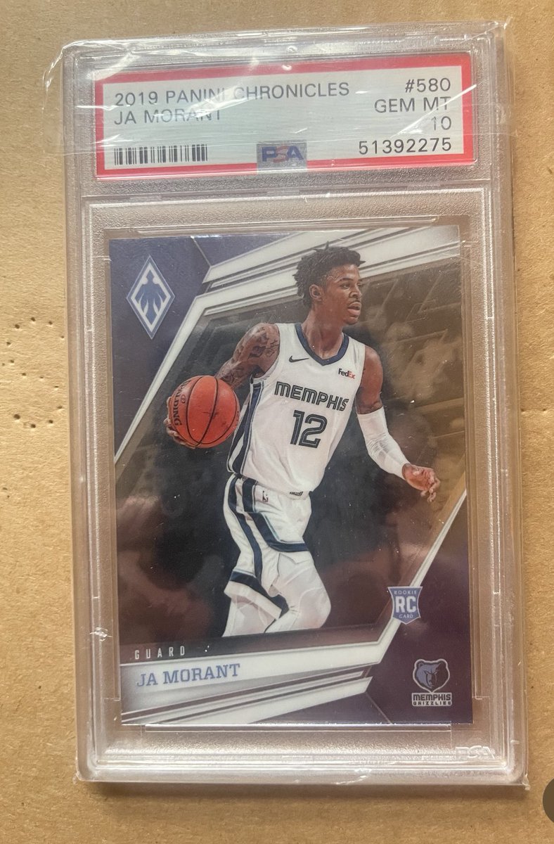 SportCardGuy's tweet photo. $55
Ja Morant Phoenix PSA 10
@HobbyConnector https://t.co/Ei2cWziHPP