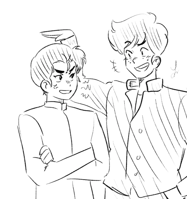 idk their exact height difference but i think it's smth like this #kosumendo #uruseiyatsura 