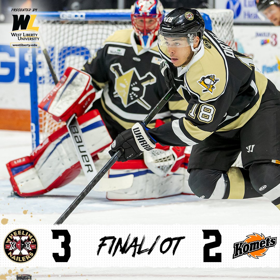 WheelingNailers's tweet image. And with that game winning goal scored by Matthew Quercia, your #Nailers have sent the Komets back into outer space and have nailed down a spot for ROUND 2 in the #KellyCupPlayoffs22! Bring on the Walleye!