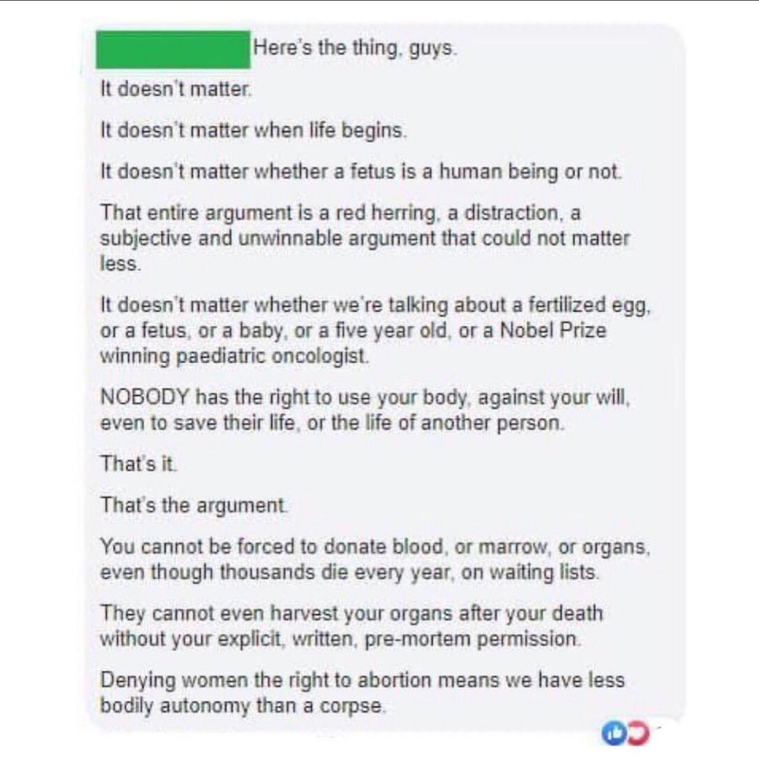 Jennkryst's tweet photo. @botter_joey @cinderchild @ManaHunter1984 @JortsTheCat The right to refuse a medical procedure is indeed a fundamental right. https://t.co/tXHE6Y3Q7b