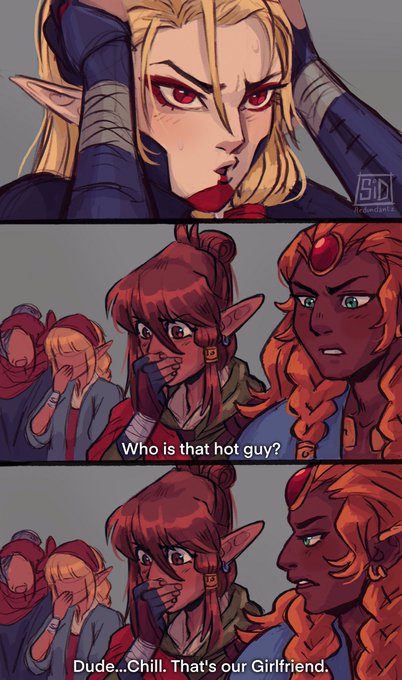 Loz Trio x Not just a Cutie 
[ancient loz au] 