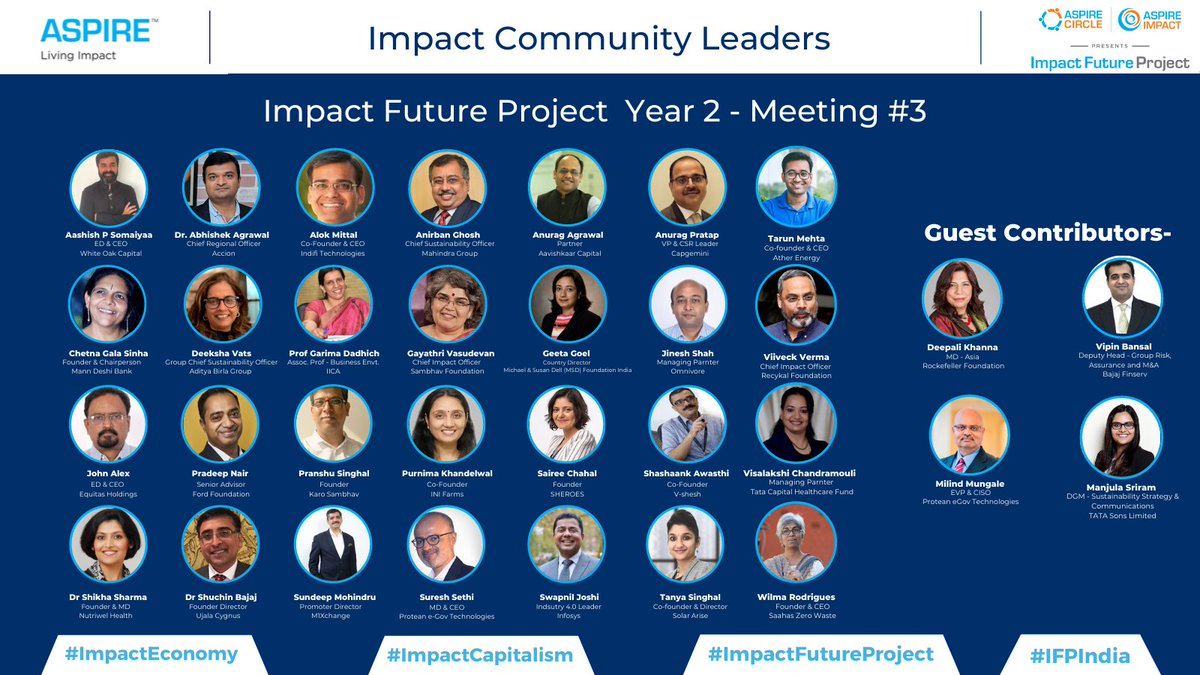We are back with IFP year 2- Meeting #3 Our community leaders for the #ImpactFutureProject Year 02 are ready to have the third round of discussion for the Impact Measurements and Management Standards with great deliberations.