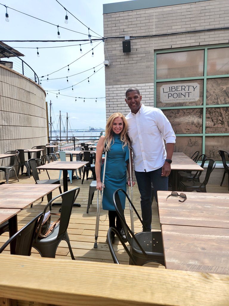 SheilaShowPHL's tweet photo. Great to see you today @HMonroeNews @CBSPhilly at the official grand open ribbon cutting ceremony of #LibertyPoint. The largest restaurant in Philly on the waterfront #LibertyPointPhilly
@DelRiverWfront @phillyseaport
#visitphilly #FCMhospitality https://t.co/xDSCjMs6xk