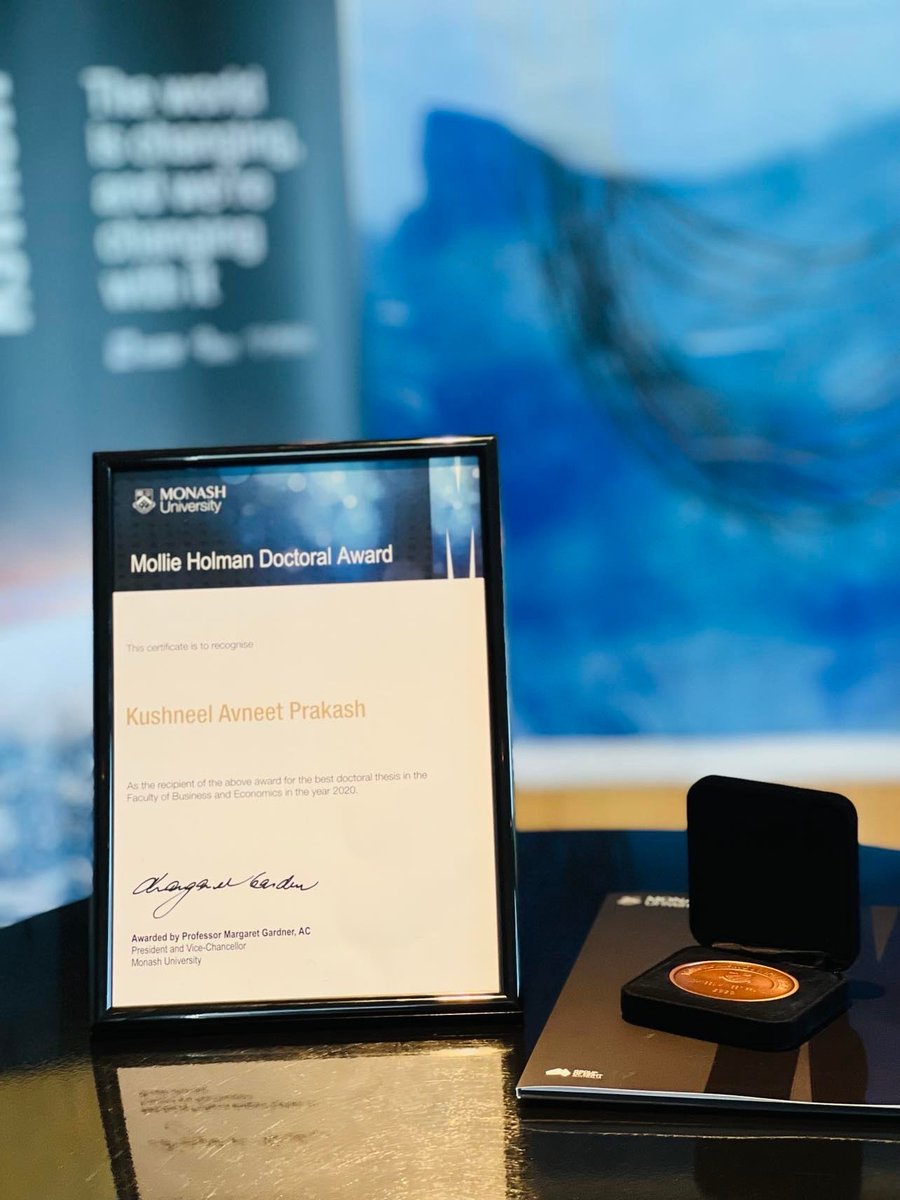 Pleased to meet my former economics student at USP at NFP HQ today.  Dr ⁦<a href="/KushneelP/">Dr Kushneel Prakash 🇫🇯 🇦🇺</a>⁩ was awarded the Mollie Holman Award (PhD Gold Medal for best thesis) in recognition of his outstanding contribution in the area of Wellbeing ⁦<a href="/MonashUni/">Monash University</a>⁩. Now ⁦<a href="/MelbInstUOM/">Melbourne Institute</a>⁩