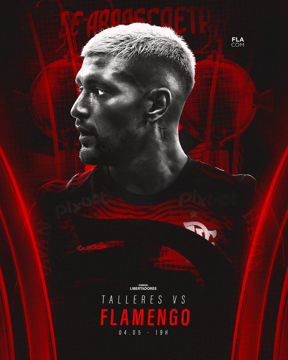 FlaComunica's tweet photo. DIA DE LIBERTADORES, DIA DE MENGO!

Às 19h enfrentaremos o Talleres-ARG, em busca de mais 3 pontos para seguirmos na liderança do grupo. #VamosFlamengo https://t.co/KTl8lBvSxz
