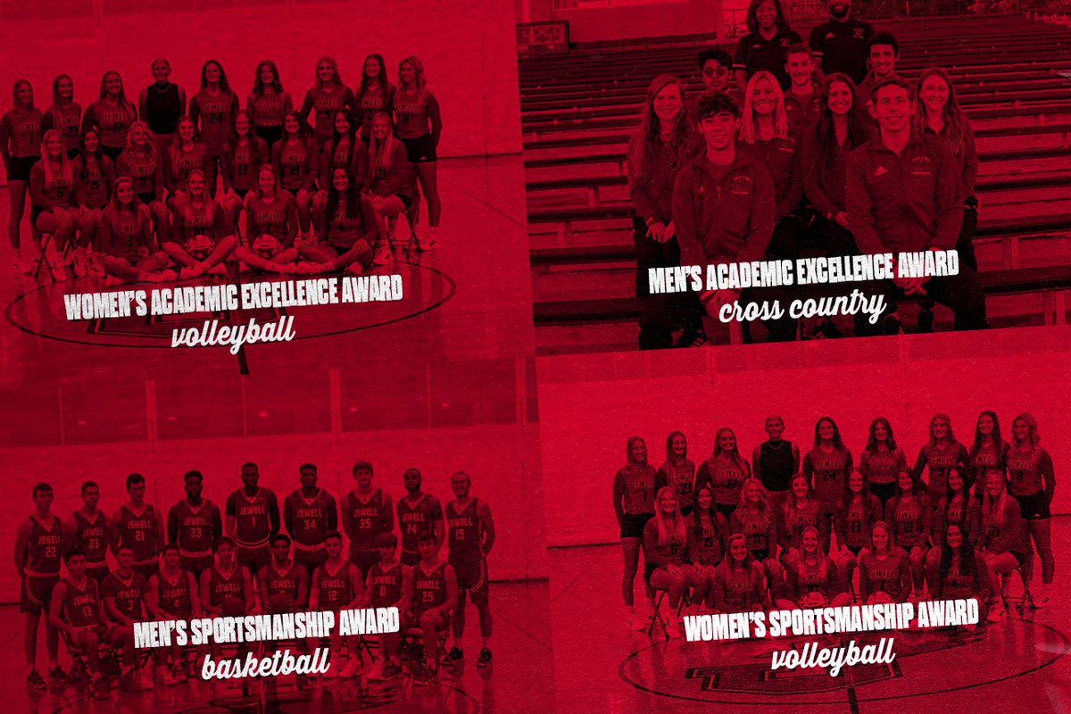 Congratulations to our Team Sportsmanship &amp; Team Academic Excellence Award Winners‼️

<a href="/WJCVolleyball/">William Jewell Volleyball</a> 
<a href="/JewellXCTF/">Jewell Cross Country / Track & Field</a> 
<a href="/JewellHoops/">William Jewell Men’s Basketball 🏀</a>