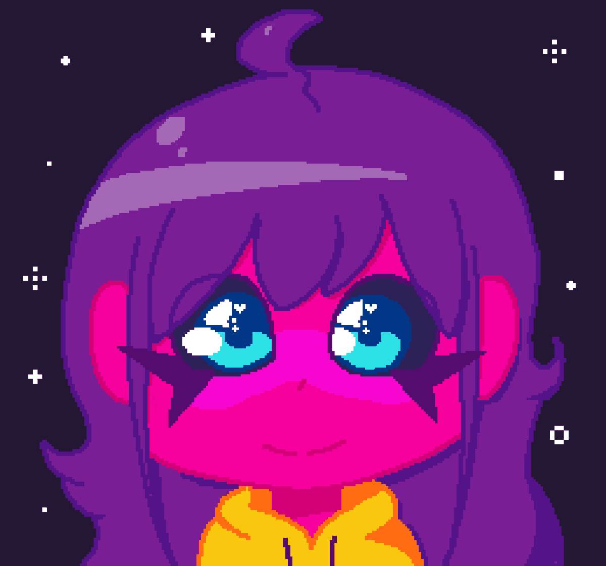 K8bits's tweet photo. I made this new drawing of my character, it has more pixels than the previous one, I hope you like it. (◕‿◕)

#PixelArt
#ドット絵 https://t.co/D5wOuxyIPa