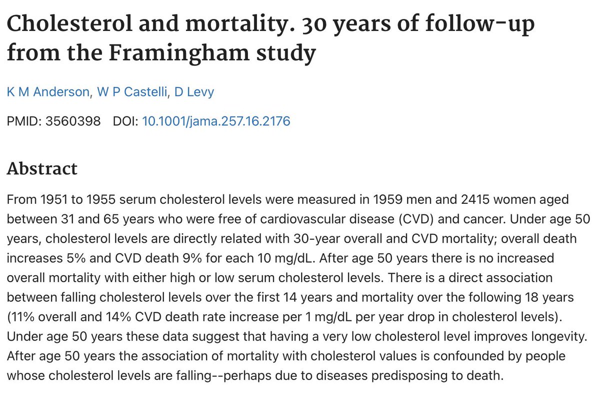 <a href="/DietHeartNews/">Alan Watson</a> He was Director of Framingham,MA longest heart study program in nation,here is a 30 year follow up study done in April 1987. No one ever mentions this,they still look at worthless # and prescribe!