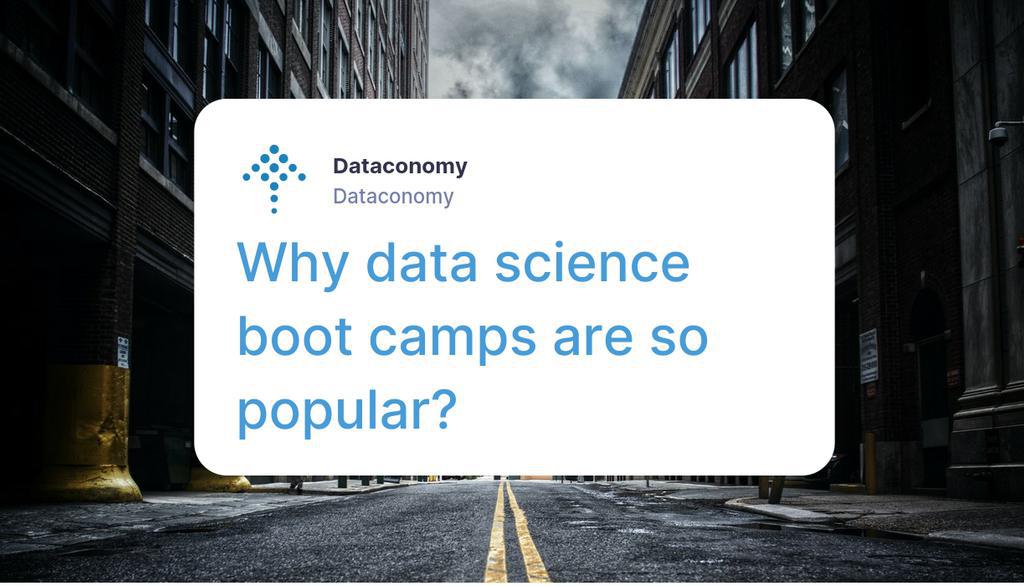 DataconomyMedia's tweet image. Here are the top 3 data science boot camps that will assist you in launching a data science career.

Read the full article: Why data science boot camps are so popular?
▸ link.dataconomy.com/fMH794

#DataScienceFellowship #DataScienceBootCamps #DataScience