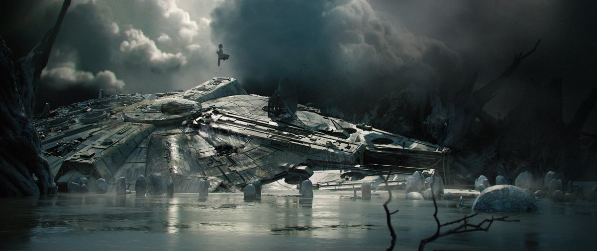 May the 4 be with you Rey , some quick concept art #MayThe4thBeWithYou #dagobah #StarWars #conceptart