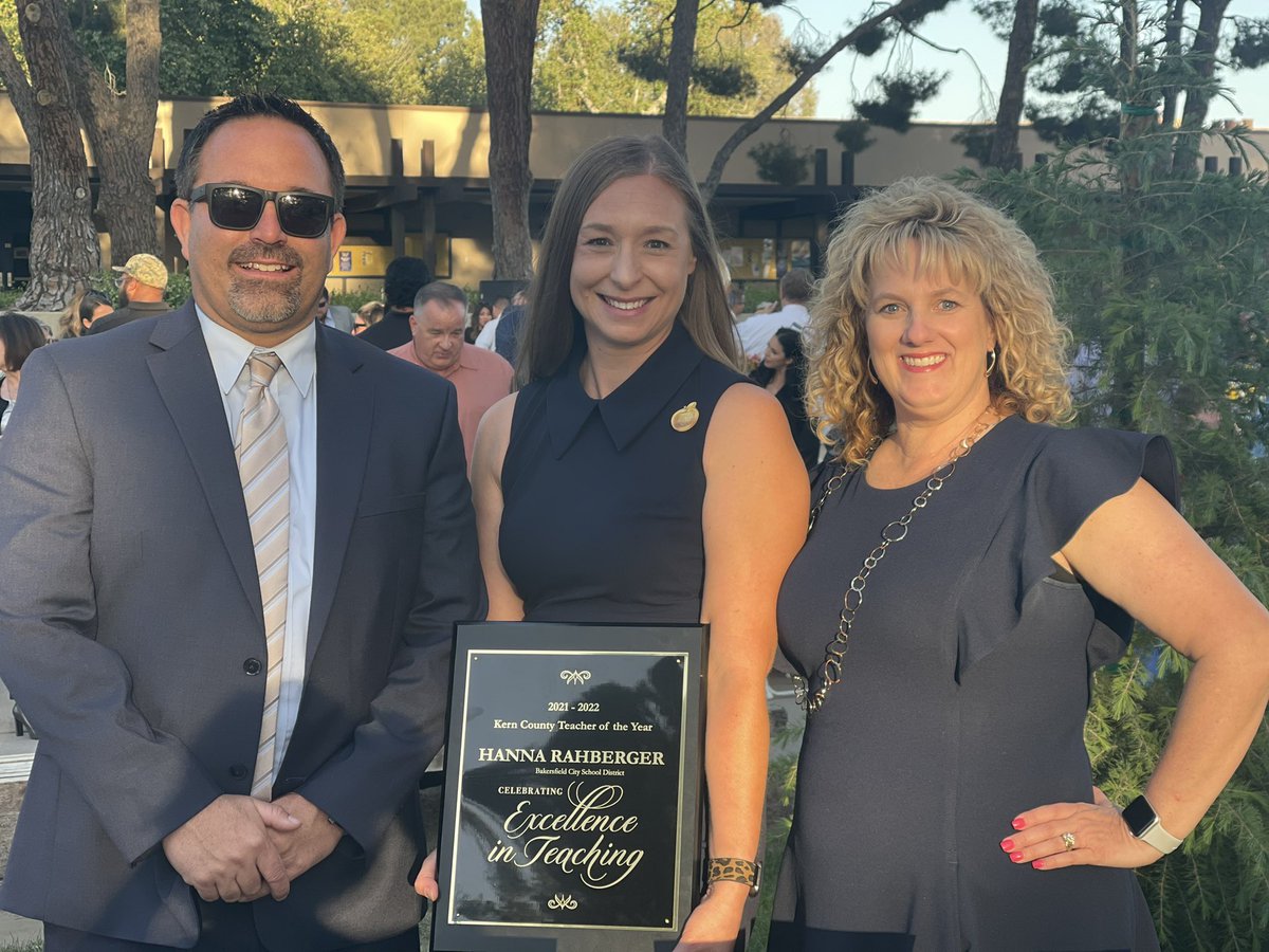 Congratulations to Teacher of the Year Hanna Rahberger! #TOY #onceacavalier #proudprincipals