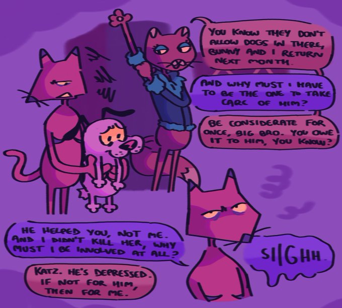 some plot stuff for the au, i would draw more but i gotta go to sleep #couragethecowardlydog 