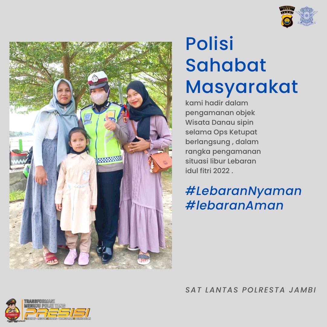 dikyasapolresta's tweet image. Hallo masyarakat Kota Jambi ☺️
Yang ingin berwisata ke kota Jambi (Danau sipin ) yuk liburan nyaman kami hadir untuk memberikan kenyamanan selama liburan ☺️☺️

Tetap perhatikan Prokes ya , gunakan masker dan menjaga jarak . 
Happy Holiday everyone 🧚🏼 
#liburanaman 
#liburannyaman
