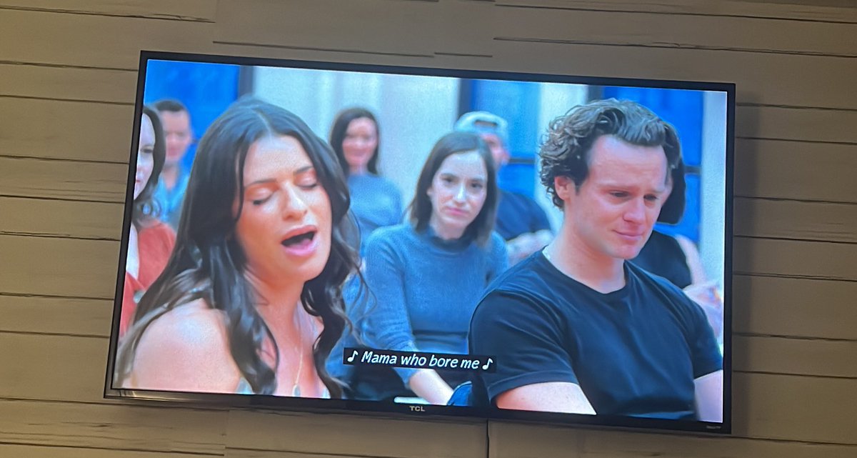 LustforNic's tweet image. Jonathan Groff crying because of Lea Michele singing Mama who bore me, same dude, S A M E #SpringAwakeningHBO