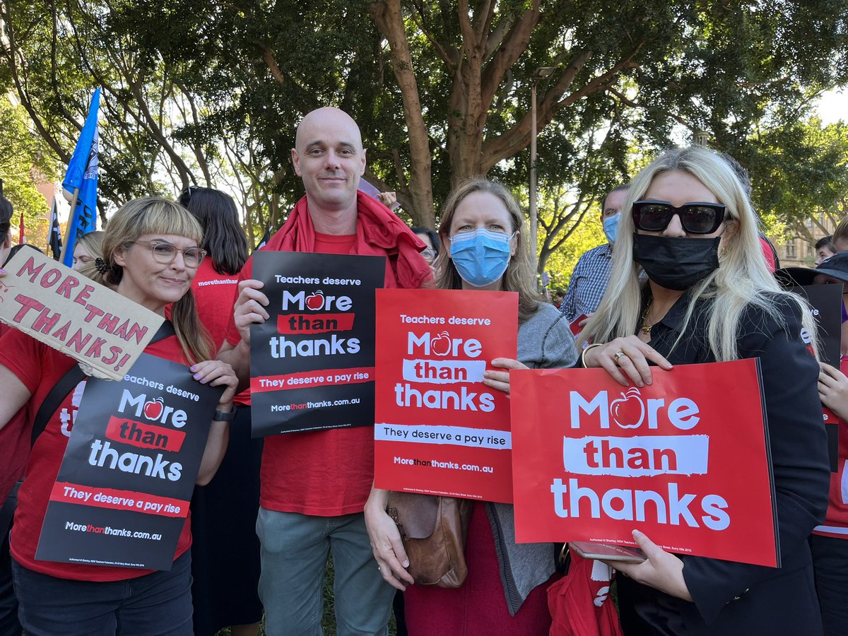 aliceleung's tweet photo. We were definitely too loud to ignore today. What a great turn out from teachers to say enough is enough. We and our students deserve better. #MoreThanThanks https://t.co/gznh9pgPgc