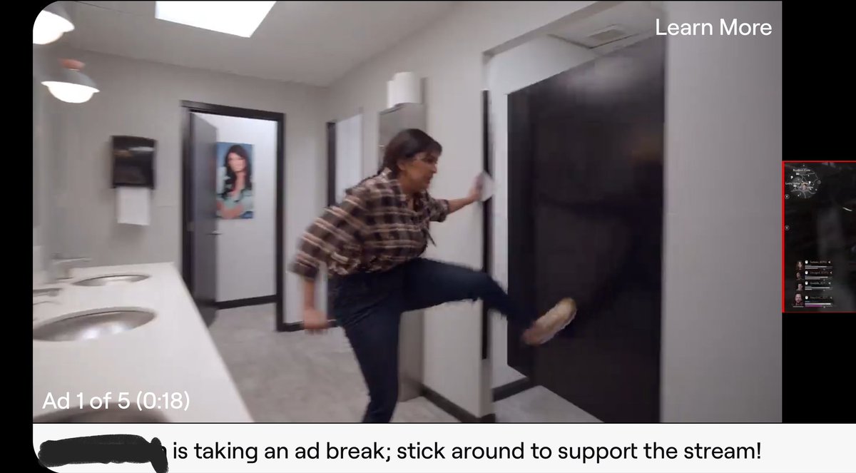 #twitch has gone mad, Five! 30 seconds ads.....Even YT is like brh that's pushing it too far.

#greedy #EvilDeadRise #gamers #affiliate #partner