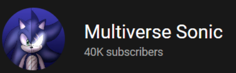 MultiverseSonic's tweet photo. WE MADE IT GUYS!!! #MultiverseSonic #YouTube #40KSubscribers #SonicTheHedgehog #SONIC https://t.co/IFpki3qZTB