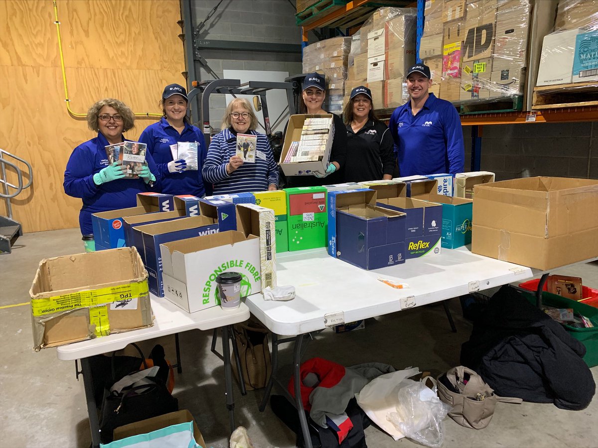 Thank you to the staff from <a href="/Mirvac/">Mirvac</a> for coming out and volunteering their time at our Book Warehouse in Mitchell today as part of National Community Day. A great initiative, thank you #community #canberra #CBR #volunteer