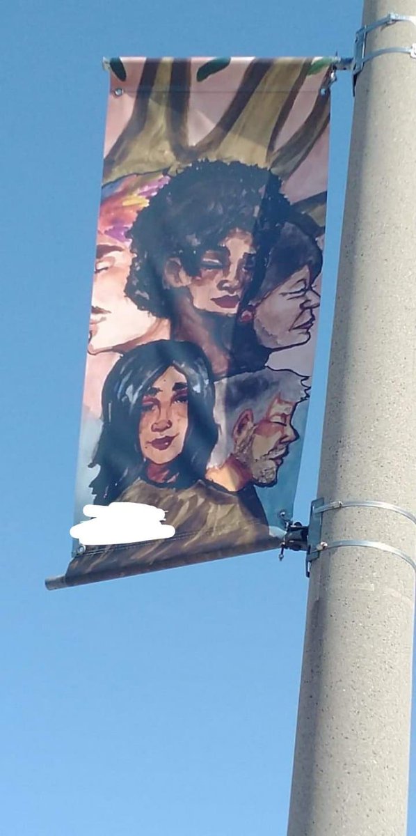 LeaElfArts's tweet photo. A #watercolour painting I did to represent Unity was hung up as a banner in my city ❤️
#art #watercolourart #painting #canvas #artwork #banner #bannerprogram #unity https://t.co/Rlxhic5TZt