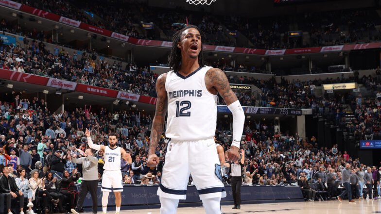JA. MORANT. 

45, 8, and 7. 

HE’S HIM.