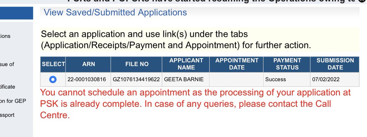 Mohan03330271's tweet photo. @rpoghaziabad @ctopassportseva @passportsevamea @DrSJaishankar @PMOIndia @MEAIndia @CPVIndia I am unable to schedule appointment in the portal. As it says the appointment is already complete. Please help https://t.co/vzLC8VENtP
