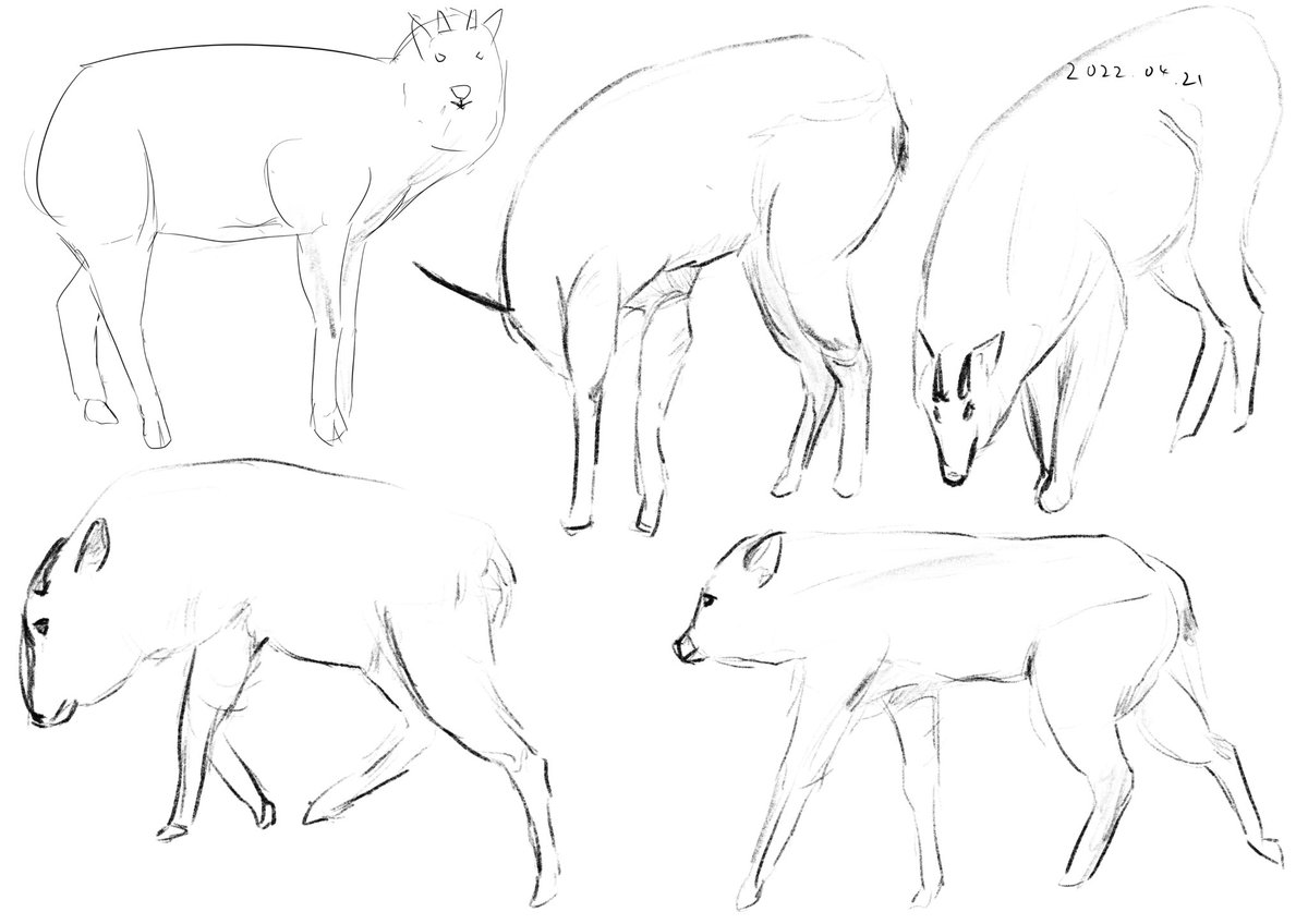 #マンレボ
絵の描けなさがクロッキーにも滲み出てます特に4月18日 