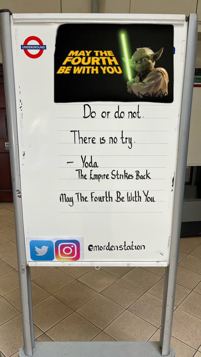 MordenStation's tweet image. Wednesday May The 4th Of The Day Be With You