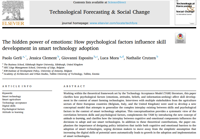 ENU_Unitylab's tweet photo. Have you checked our latest publication? It's open access!
📰https://t.co/Qyg6JFe22d

The paper unravels the relation between #psychological factors, #Skills &amp; #SmartTechnology adoption, showing that both cognitive &amp; emotional barriers needs to be tackled to boost #DigitalSkills. https://t.co/W1VeP9rn4l