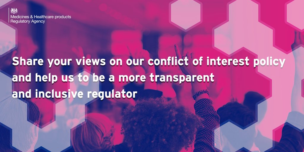We are seeking your views to help strengthen our conflicts of interest policy for independent advisors and ensure consistency and transparency in all of our decision making. Get involved today ▶️ ow.ly/NhMx50IHoWR #ConflictsOfInterest #PatientInvolvement #Transparency