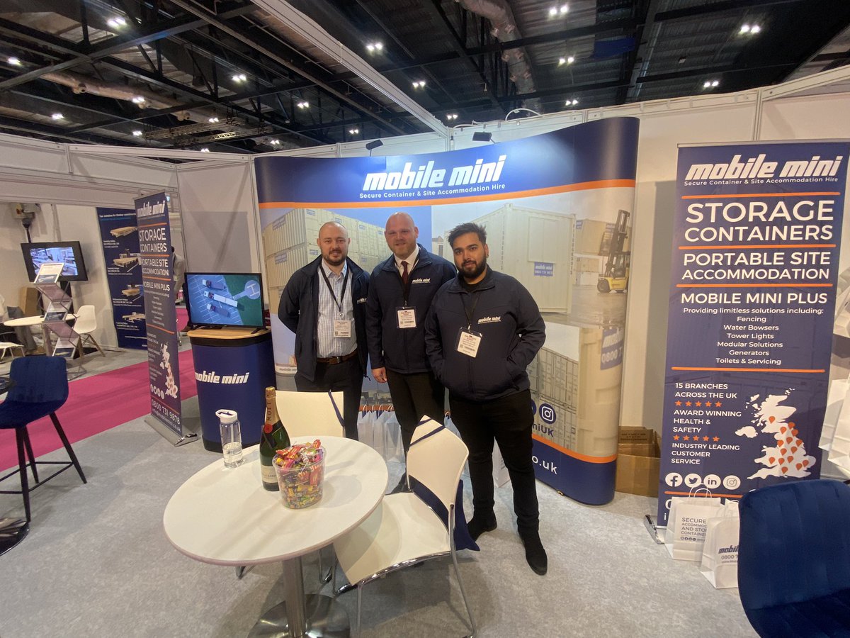 Algeco_Official's tweet photo. The team are set for day 2 at The #OffsiteShow as part of #UKConstructionWeek.
Come and visit our stand, you may even get a goodie bag!
We canโt wait for another day of meeting people, sharing the #MobileMiniUK brand & having meaningful conversations.
#Event #LondonExCel https://t.co/T2P7QeaHGl