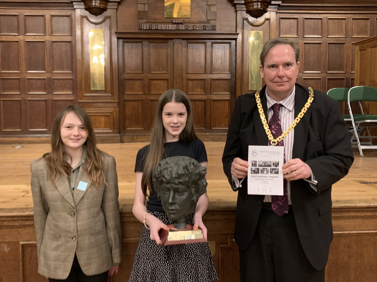 MSJ pupils were delighted to perform in this year's Worcester Competitive Arts Festival Winners' Concert. One of them was also awarded the prize for High Achievement in Drama - congratulations!