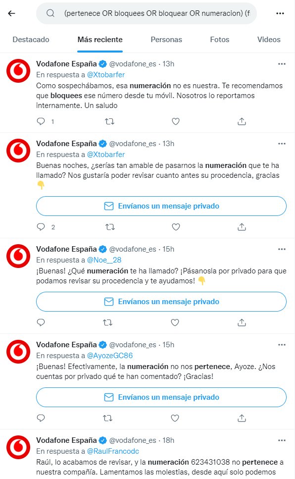 papa2fire's tweet photo. ¿Sabéis a qué dedica la mitad de su jornada el CM de @vodafone_es? A decir que los que te llaman no son ellos. Y así desde 2012. Vamos:
-o llevan 10 años suplantándoles la identidad y a @policia se la suda
-o lleva 10 años saltándose RGPD vía subcontratas y a @AEPD_es se la suda https://t.co/GAb9ujjjR0