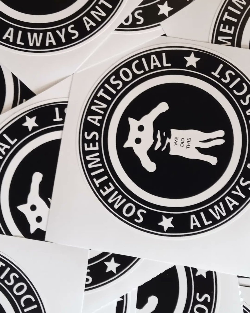 MerchOnDemandSA's tweet photo. Stickers for @WeDidThisRecord. Anti fascist punk rockin' kitty lovin' fun. Love you guys! #Merch #merchandise #punkrock #southafrica #artistmerch #sticker #stickerporn #kiff https://t.co/1dC7qpKOoh