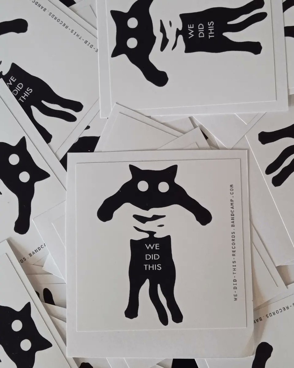 MerchOnDemandSA's tweet photo. Stickers for @WeDidThisRecord. Anti fascist punk rockin' kitty lovin' fun. Love you guys! #Merch #merchandise #punkrock #southafrica #artistmerch #sticker #stickerporn #kiff https://t.co/1dC7qpKOoh