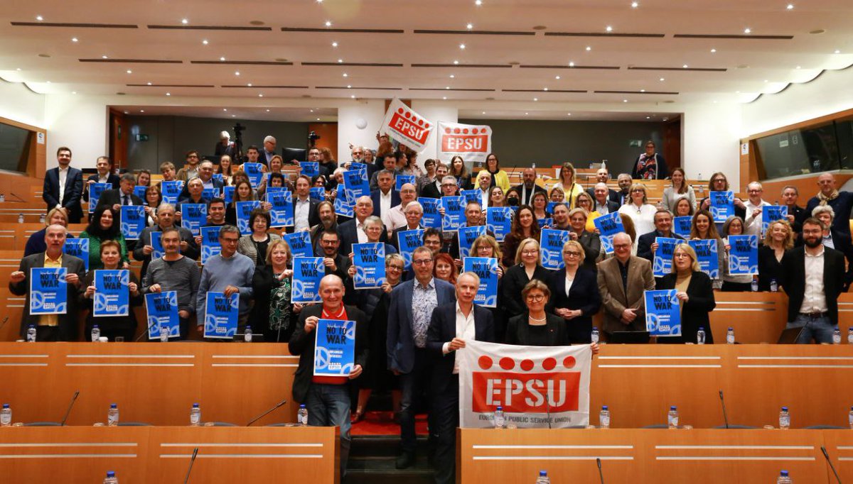 EPSUnions's tweet photo. The European Public Service Unions #EPSUexec sent his solidarity with Ukranian affiliates in these difficult times for #ukraine and with the trade unions in #belarus that have been jailed recently! https://t.co/i8OP2RbMzu
