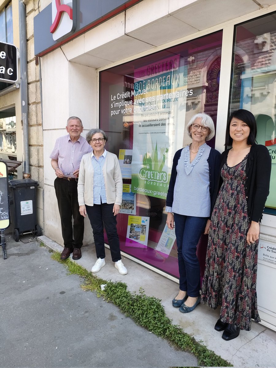 Ccm556's tweet photo. Les Bordeaux Greeters préparent la Convention Nationale France à Bordeaux, avec la participation et le soutien du Crédit Mutuel du Sud Ouest et l'équipe de la Barrière de Pessac.
Qui sont les Greeters ? https://t.co/YgS4wnMbX6
Devenir Greeter ? https://t.co/FukcdhBcP0 https://t.co/DpYzQLejY9