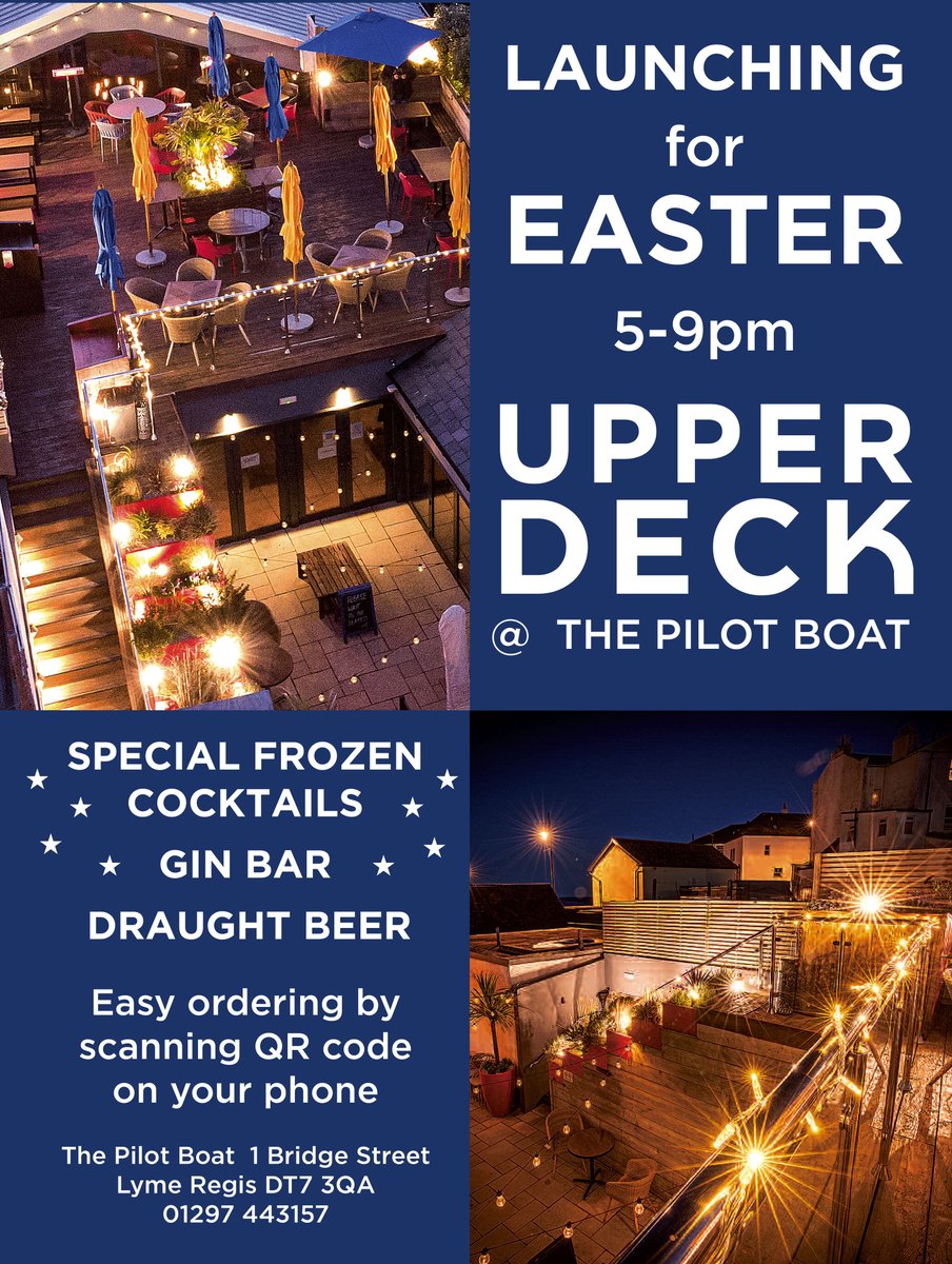 LymeLifeMag's tweet photo. One of the most popular and expansive restaurants in Lyme Regis, The Pilot Boat is a family favourite and recently relaunched its ‘Upper Deck’ terrace.

Pick up your free copy of the Lyme Life Magazine to find out more or read online at https://t.co/1Fz5MRoHiB

#lymeregis #dorset https://t.co/9zUKQmMM9l