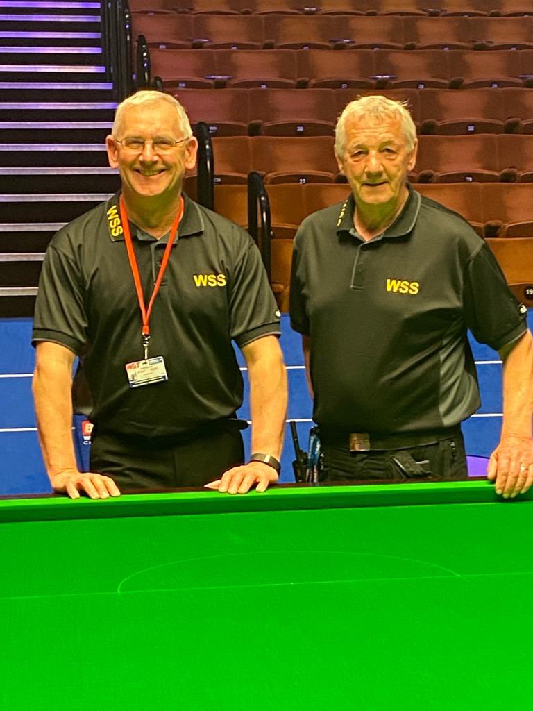 snookerservices's tweet photo. Pete Godwin of WSS retires after 40 World Championships and 50 years in the trade a few photos of my last event https://t.co/38iax4C2En