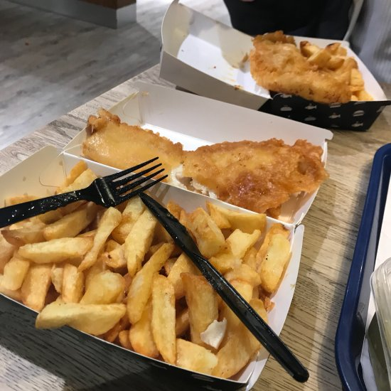 LiverpoolToads's tweet photo. Here's an image of some of the fish and chips that you will be receiving at our upcoming game! Absolutely scrumptious! 😋 https://t.co/nXVaoDwi0N