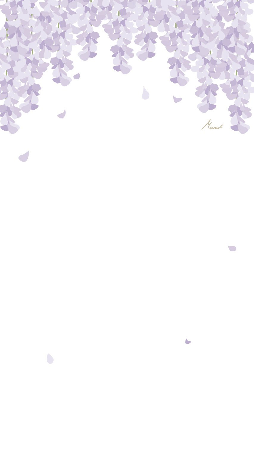 まるい 藤 フリーヘッダー イラスト 待ち受け 花 T Co Yuo77asoeq Twitter