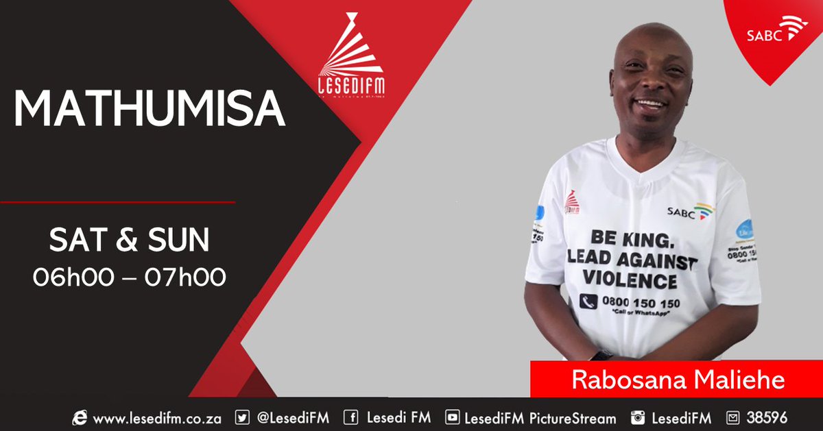 LesediFM's tweet photo. #Mathumisa le Rabosana Maliehe...MAMELA RADIO! https://t.co/h95i7QurQu