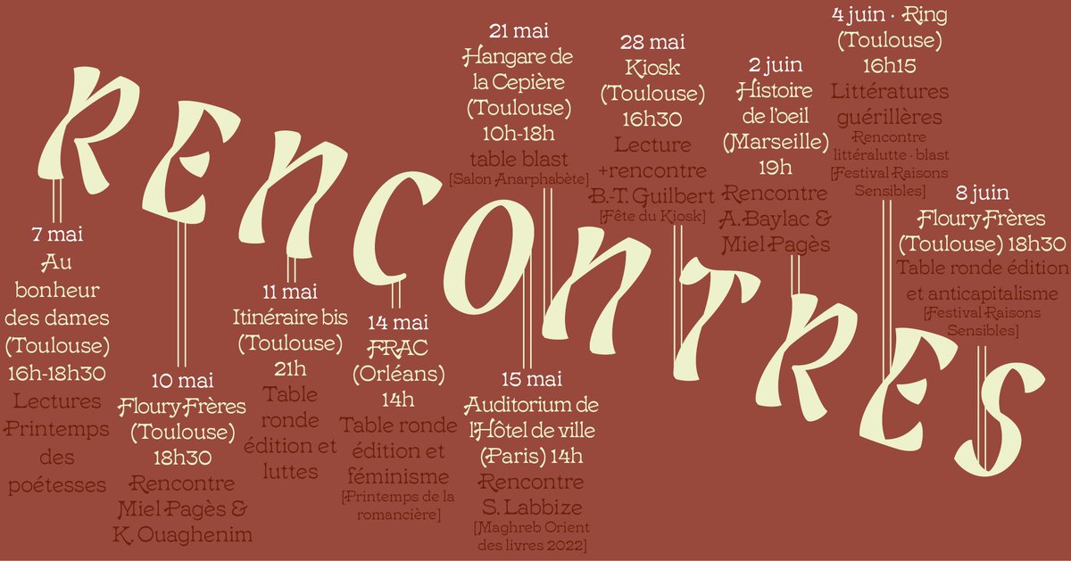 Heureuxses de vous partager le programme jusque début juin🔥🔥