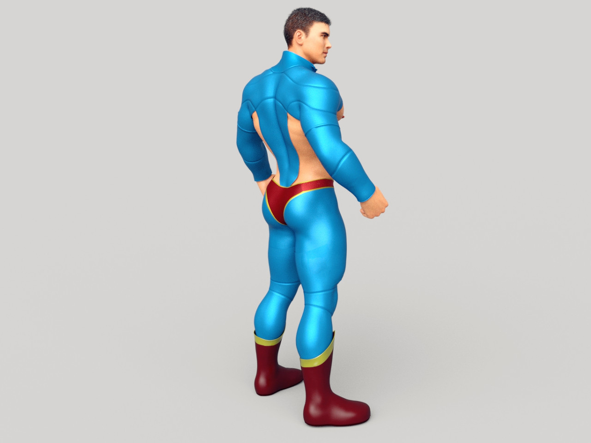 《英雄降臨》主角 #superman #筋肉 #3D #ヒーロー #緊身衣 pixiv.net/artworks/98099…