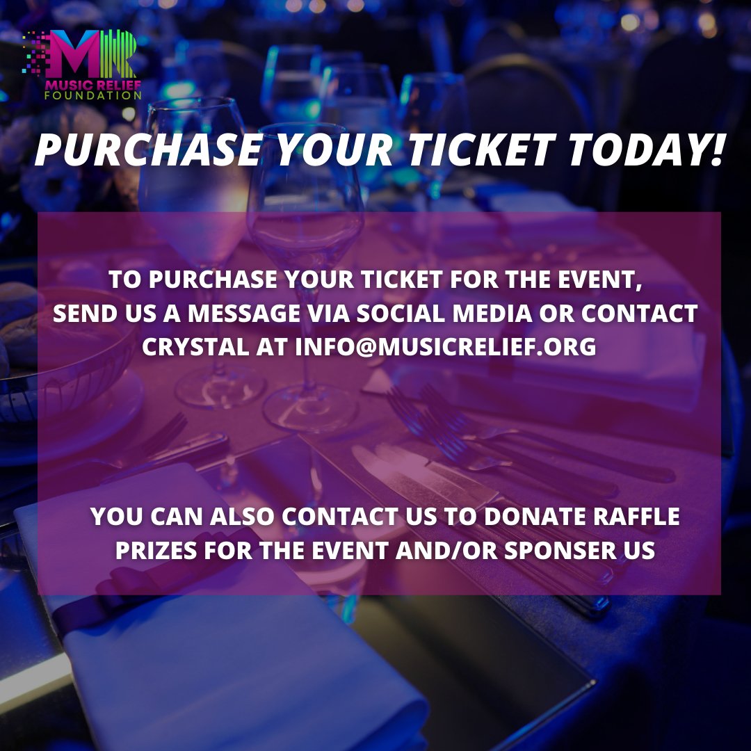 MusicReliefFou1's tweet photo. Some exciting news to share with you all this morning...we have another confirmed artist for our Gala dinner event on May 20th! Interested in supporting us or attending the event? See details below and send us a D.M

#event #london #londonevents #music #youth #grassroots https://t.co/WJGDSRX4uq