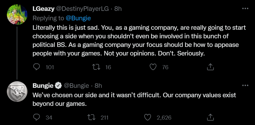 Toadsanime's tweet photo. Based Bungie moment https://t.co/XGs9eO24I2