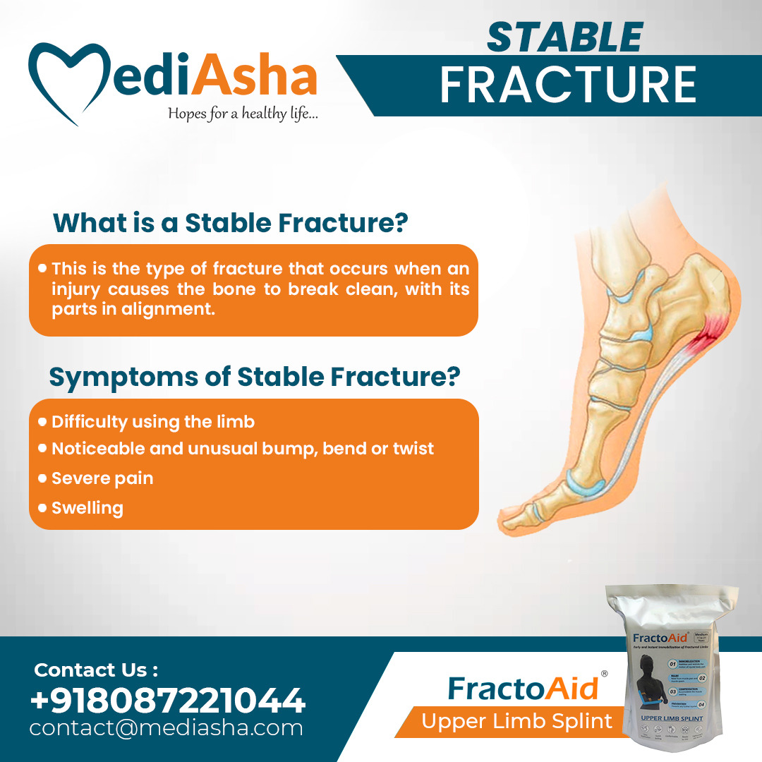 You can become unstable even if you have a #stablefracture. Confusing?😕
Not anymore!

Because #MediAsha is here to clear your doubts &amp; broaden your understanding of #bonehealth and #FractureManagement!

#medicaldevice #health #doctor #medicine #innovation #hospital #medical