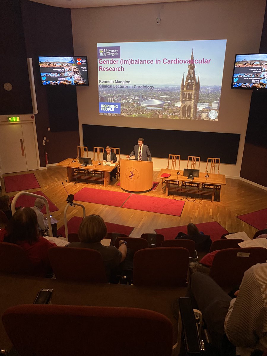 Great talk highlighting issues of gender imbalance in cardiology research <a href="/kenneth_mangion/">Kenneth Mangion</a> #SCSSpring22